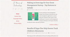 Desktop Screenshot of itnewsoftechnology.com