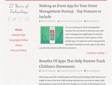 Tablet Screenshot of itnewsoftechnology.com